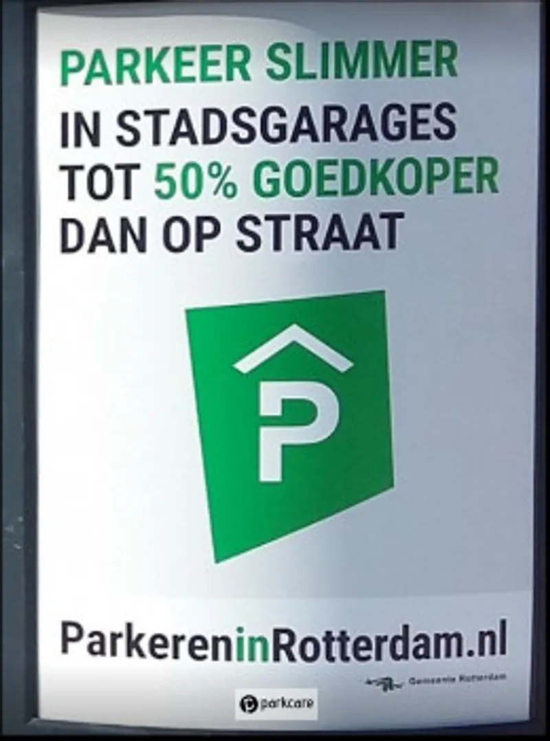 Informatie bord parkeergarage Oude Haven